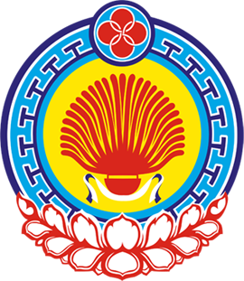 Улан-зала» в центре герба республики Калмыкия (принят 11 июня 1996года)